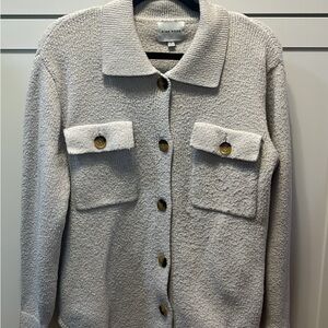 Pink Rose Women's Cream Teddy Jacket